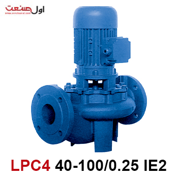 پمپ سیرکولاتور خطی چدنی 0.33 اسب ابارا مدل LPC4 40-100/0,25 IE2