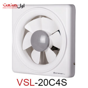 هواکش 20 سانت 1350 دور با دمپر و کلید دستی سری لوکس مدل VSL-20C4S