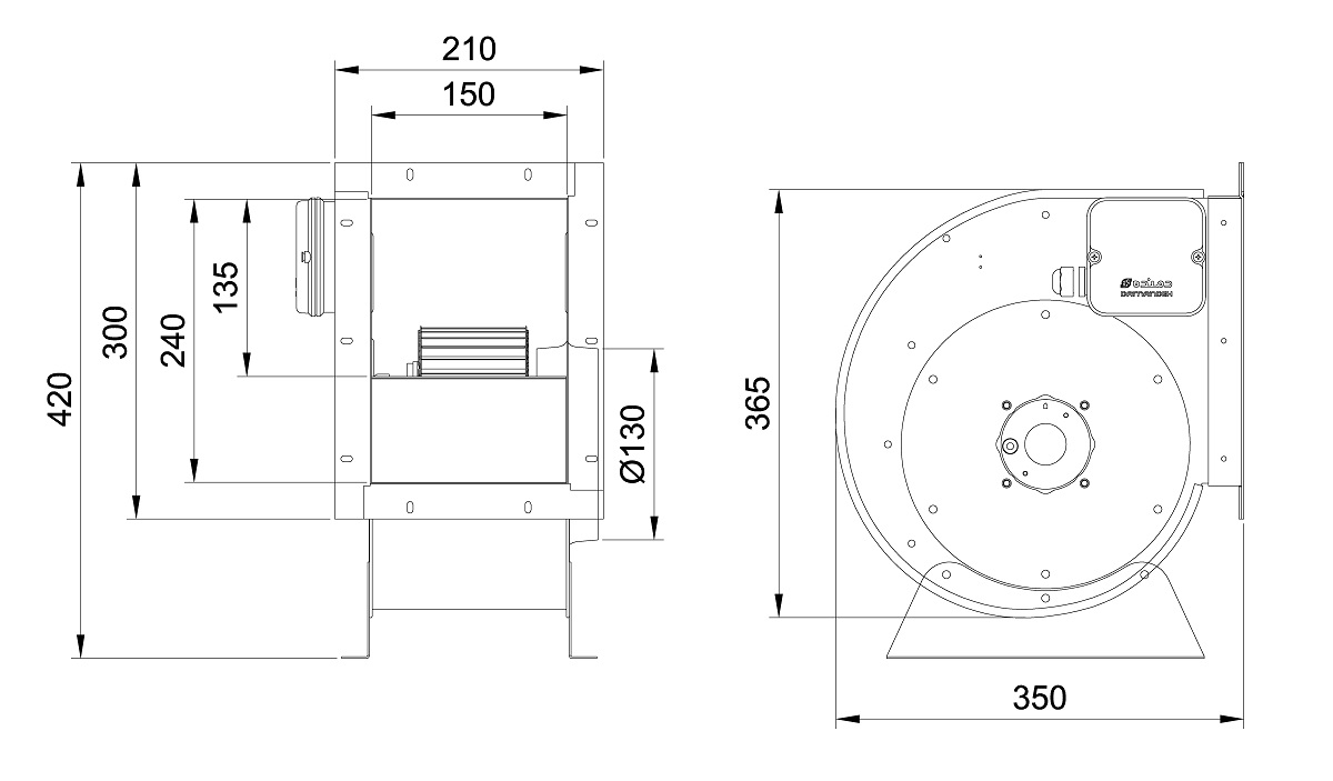 نقشه ابعادی BEF-20/10A4S